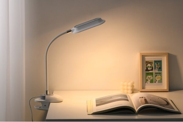 Immax 08997L - LED+CCT stmievateľná stolná lampa s klipom CLIP 7,5W/230V biela