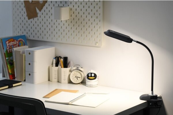 Immax 08998L - LED+CCT stmievateľná stolná lampa s klipom CLIP 7,5W/230V čierna