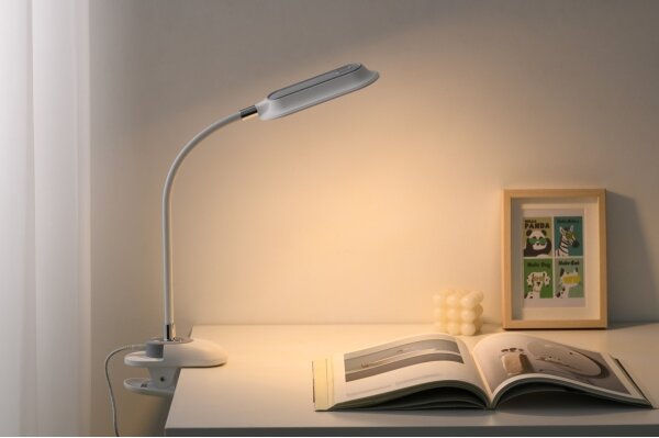 Immax 08997L - LED+CCT stmievateľná stolná lampa s klipom CLIP 7,5W/230V biela