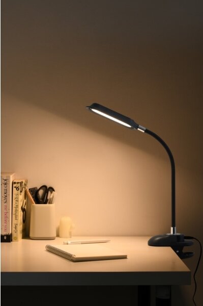 Immax 08998L - LED+CCT stmievateľná stolná lampa s klipom CLIP 7,5W/230V čierna