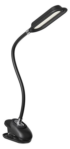 Immax 08998L - LED+CCT stmievateľná stolná lampa s klipom CLIP 7,5W/230V čierna