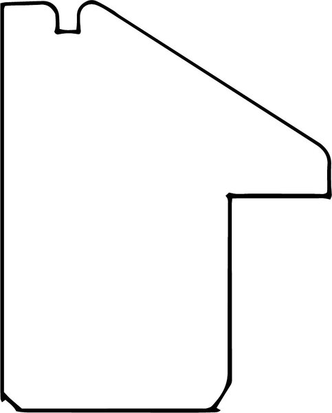 DANTIK rám na obraz 21x29,7 | INCLINATA colori žlutá (Sklo Čiré)