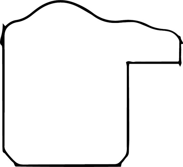 DANTIK rám na obraz 20x30 | Y-ka žlutá linka (Sklo Čiré)