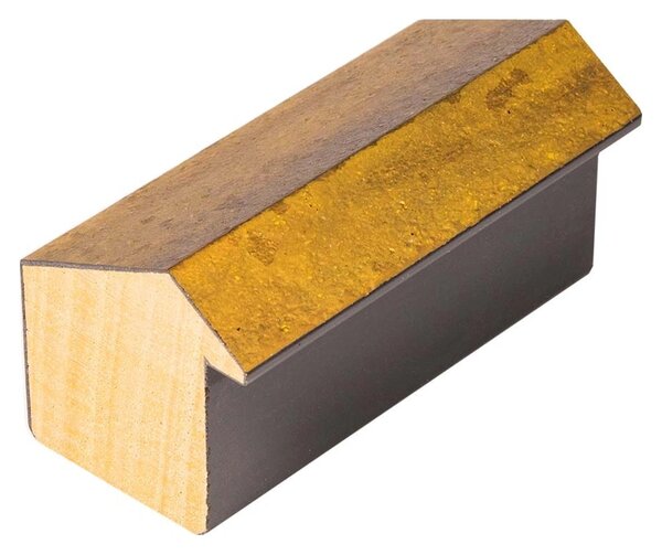 DANTIK rám na obraz 21x29,7 | Forgia Gold (Sklo Čiré)