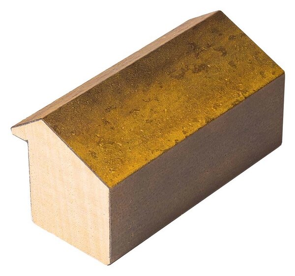 DANTIK rám na obraz 21x29,7 | Forgia Gold (Sklo Čiré)