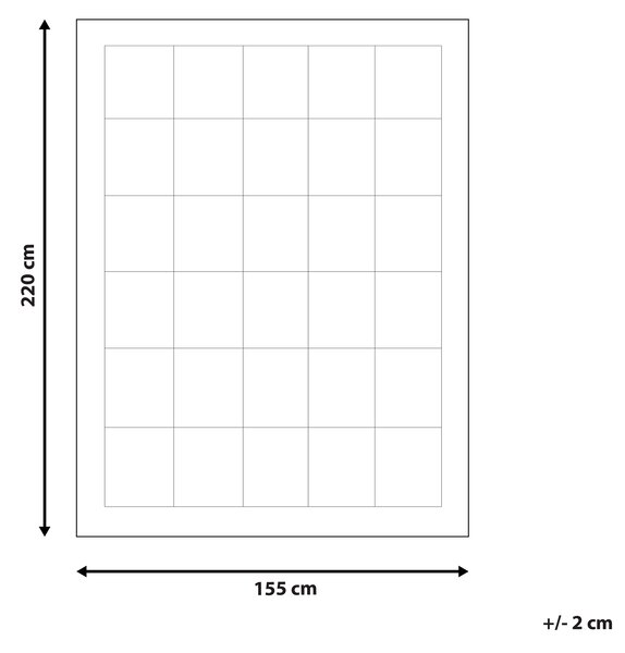 Posteľná prikrývka biela bavlna polyesterová výplň 155 x 200 cm vhodná pre alergikov teplá perina spálňa