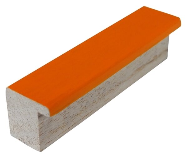 DANTIK rám na obraz 21x29,7 | PASTELKA oranžová rovná (Sklo Čiré)