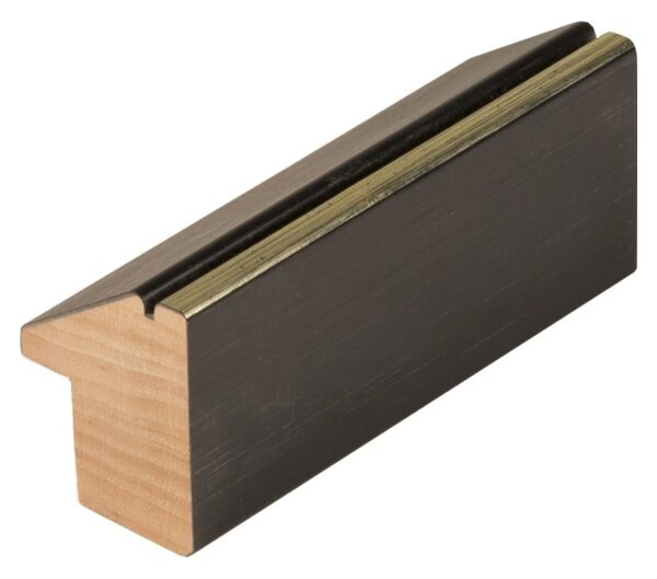 DANTIK rám na obraz 29,7x42 | INCLINATA colori černá (Plexi Čiré)