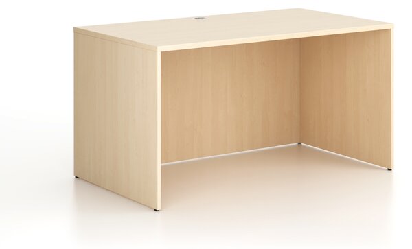 Kancelársky písací stôl FRAME, 140x80 cm, breza