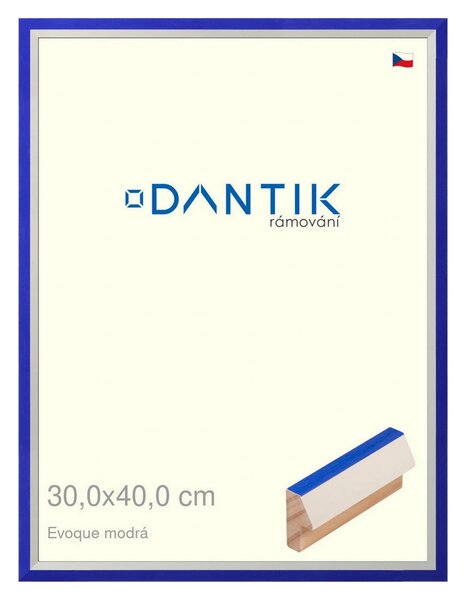 DANTIK rám na obraz 30x40 | EVOQUE modrá (Plexi Čiré)