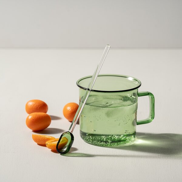 Muurla Hrnček Glass 0,35l, zelený