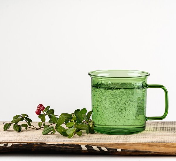 Muurla Hrnček Glass 0,35l, zelený