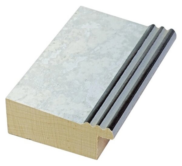 DANTIK rám na obraz 30x40 | CARRARA Bílá (Plexi Čiré)