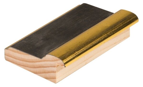 DANTIK rám na obraz 30x40 | Oro Fino černozlatá (Plexi Čiré)