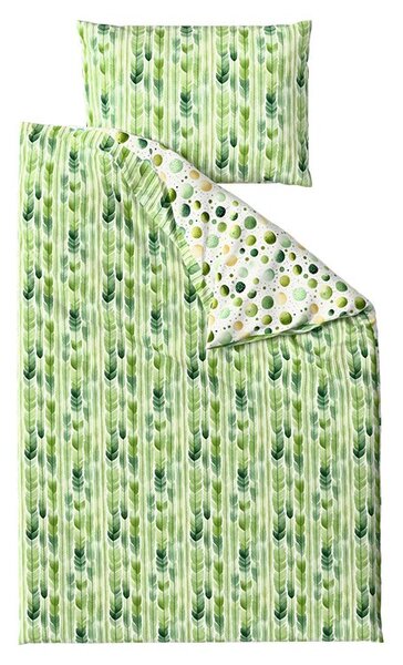 Krepové obliečky GREEN TREES POLY zelené Rozmer obliečky: 70 x 90 cm | 140 x 200 cm