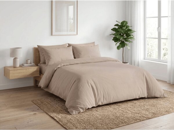 Krepové obliečky TAUPEXA béžovosivej Rozmer obliečky: 70 x 90 cm | 140 x 220 cm