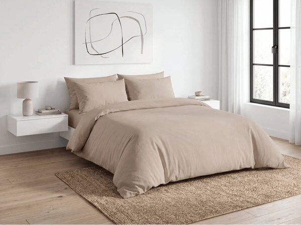 Krepové obliečky TAUPEXA béžovosivej Rozmer obliečky: 70 x 90 cm | 140 x 220 cm