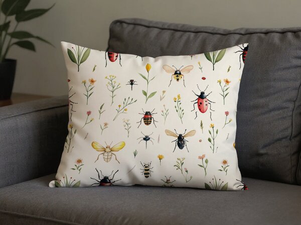 Polybavlnená obliečka na vankúš INSECTA POLY 50x70 cm, farebný