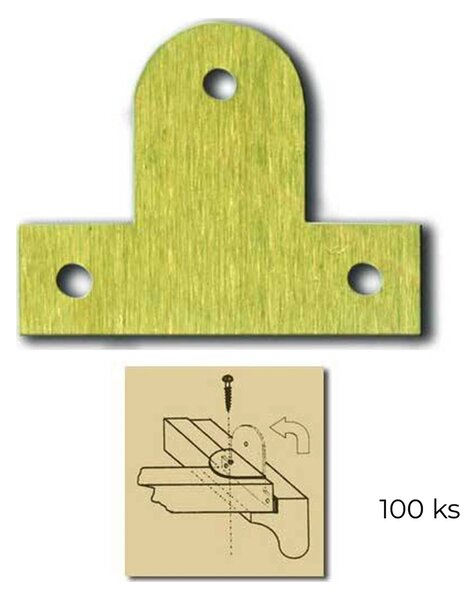Fixační kování pro uchycení plátna do rámu 1 malé (100 ks)