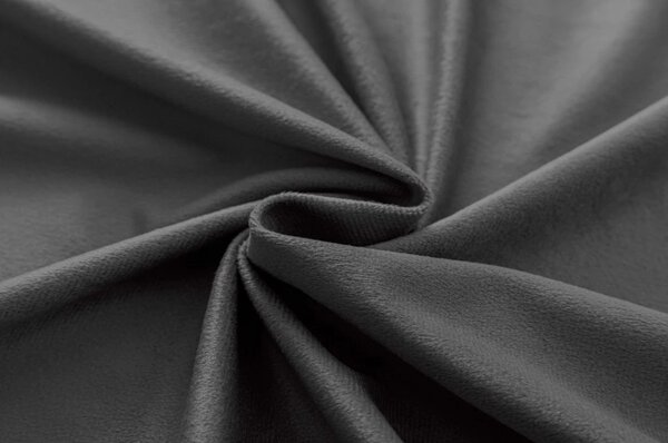 Zatemňovací záves DREAM VELVET 140x250 cm, tmavosivý Zavesenie: Kovové krúžky