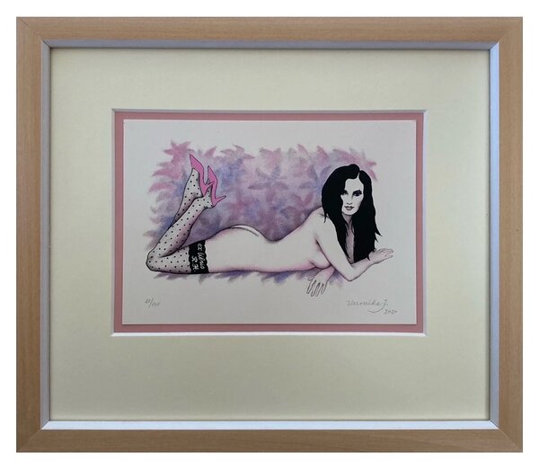 Jelenová Veronika - Burleska ležící | 25.5x22.2