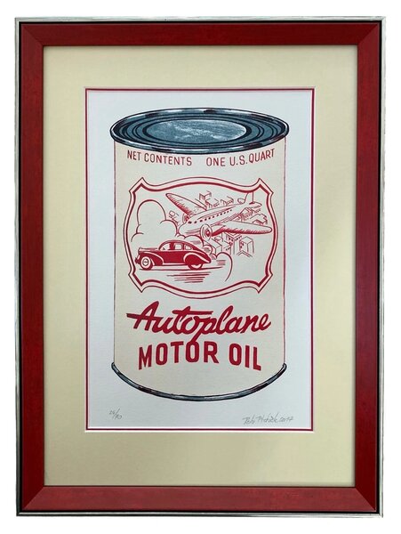 Ptáček Petr - Motor oil autoplane | 36.6x49.2