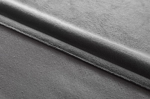 Zatemňovací záves DREAM VELVET 140x250 cm, tmavosivý Zavesenie: Kovové krúžky