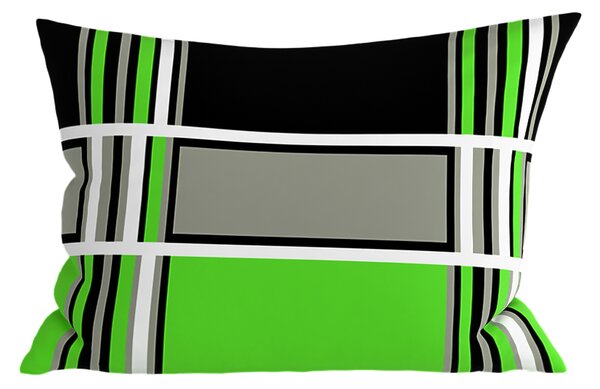 Polybavlnená obliečka na vankúš KARO POLY 50x70 cm, zelená