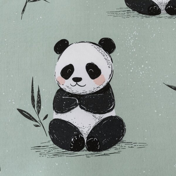 Obliečky z mikrovlákna PANDA RELAX mentolové Rozmer obliečky: 70 x 90 cm | 140 x 200 cm