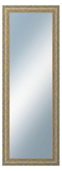 DANTIK - Zrkadlo v rámu, rozmer s rámom 50x140 cm z lišty ZVRATNÁ bielozlatá plast (3067)