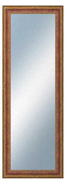 DANTIK - Zrkadlo v rámu, rozmer s rámom 50x140 cm z lišty HRAD červená (3006)