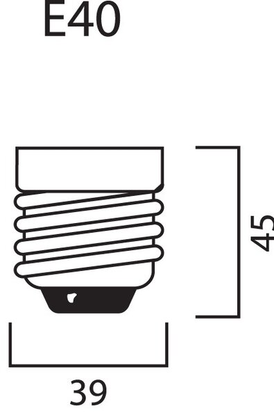 Diolamp SMD LED žiarovka High Performance MA120 57W/230V/E40/4000K/6300Lm/360°