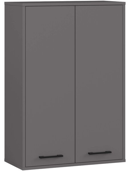 Ak furniture Závesná kúpeľňová skrinka Fin W64 64 cm grafit