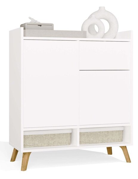 TP Living Komoda Colin 80 cm biela/dub remeselný