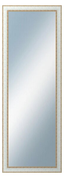 DANTIK - Zrkadlo v rámu, rozmer s rámom 50x140 cm z lišty DOPRODEJMETAL bielozlatá (3023)