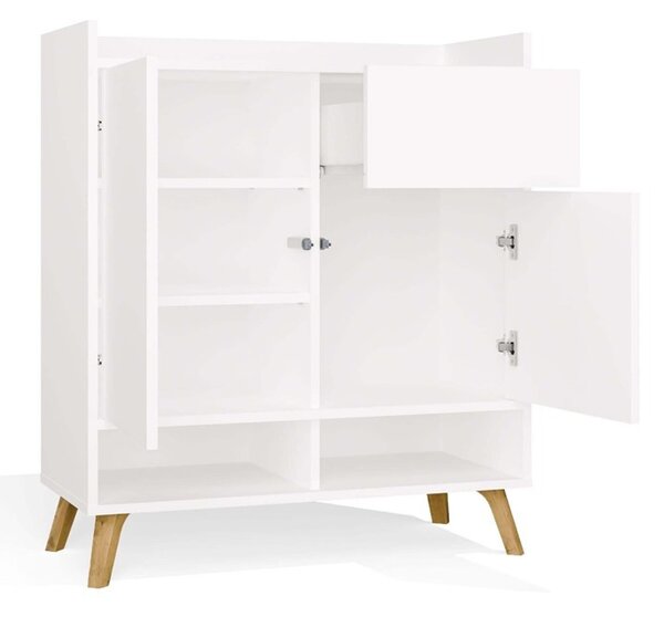 TP Living Komoda Colin 80 cm biela/dub remeselný
