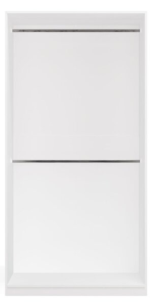 TP Living Modulární otevřená šatní skříň Openo 2W 100 cm bílá
