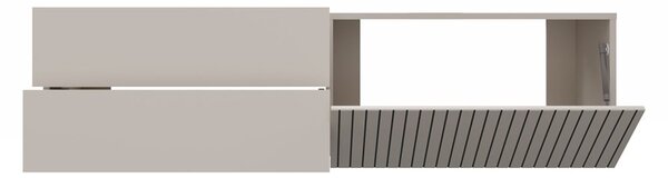 TP Living Závěsná skříňka pod umyvadlo s deskou Tigo 1D2S 140 cm kašmír