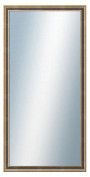 DANTIK - Zrkadlo v rámu, rozmer s rámom 60x120 cm z lišty TOOTH malá zlatá (3163)
