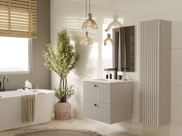 TP Living Závěsná skříňka pod umyvadlo Tigo 2S 60 cm kašmír