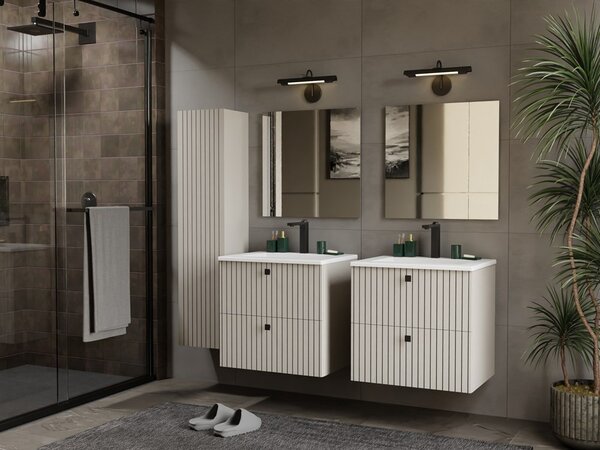 TP Living Závěsná skříňka pod umyvadlo Tigo 2S 60 cm kašmír