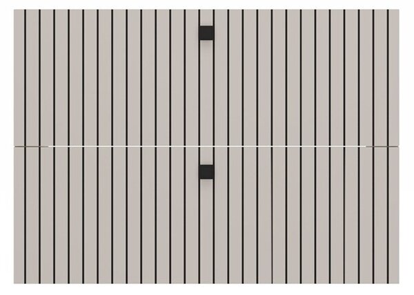 TP Living Závěsná skříňka pod umyvadlo Tigo 2S 80 cm kašmír