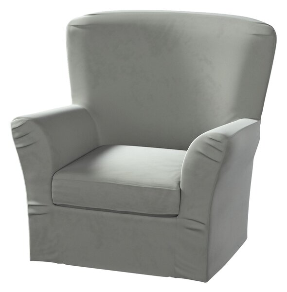 Poťah na kreslo Tomelilla farba produktu sivá látka lesklá, zamatová