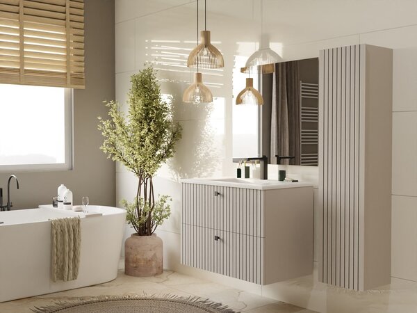 TP Living Závěsná skříňka pod umyvadlo Tigo 2S 80 cm kašmír
