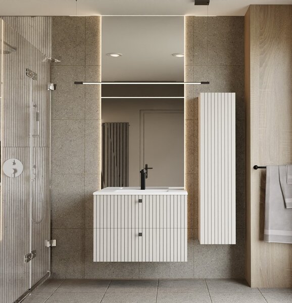 TP Living Závěsná skříňka pod umyvadlo Tigo 2S 80 cm kašmír