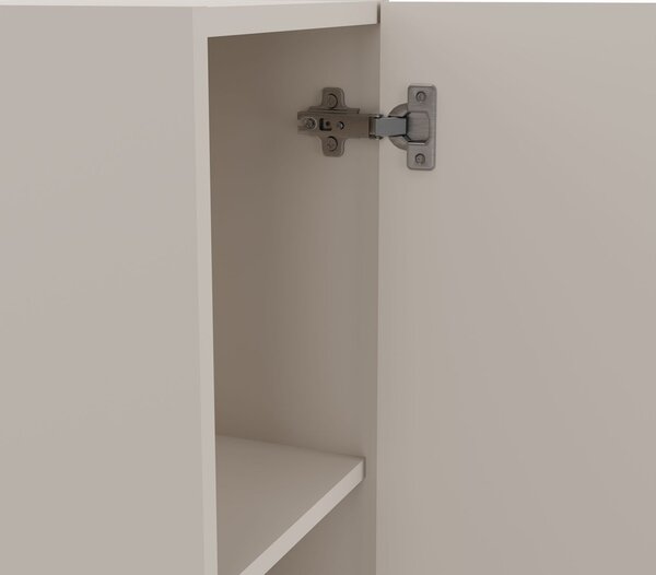 TP Living Závěsná vysoká koupelnová skříňka Tigo 1D 135 cm kašmír