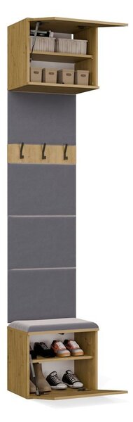 TP Living Předsíňová stěna HAGA 2W 100 cm dub Artisan