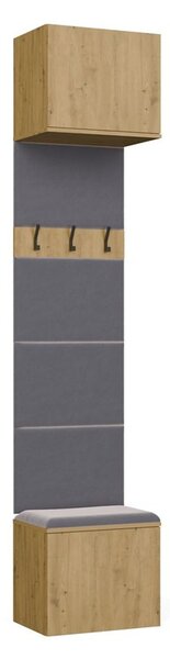 TP Living Předsíňová stěna HAGA 2W 100 cm dub Artisan
