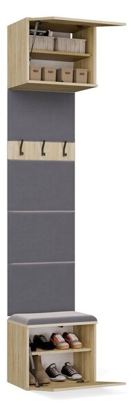 TP Living Předsíňová stěna Haga 2Sz2W 200 cm dub Sonoma