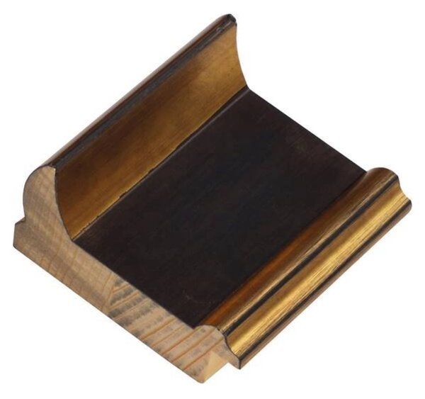 DANTIK rám na obraz 80x120 | TOOTH zlato černá (Plexi Čiré)
